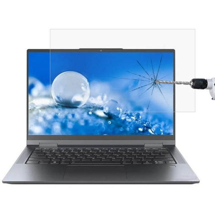 Tempered Glass Protective Film for 14-Inch Lenovo Laptops - anti-scratch, anti-glare screen protector resisting impacts and fingerprints