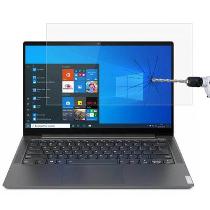 Tempered Glass Protective Film for 14-Inch Lenovo Laptops - clear anti-scratch, anti-glare screen protector guarding against cracks and fingerprints