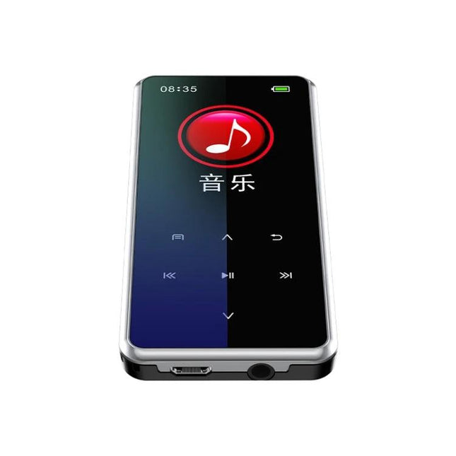 Portable Bluetooth Player for Music, Radio, and Video Playback — compact touchscreen music player for commuters and outdoor use