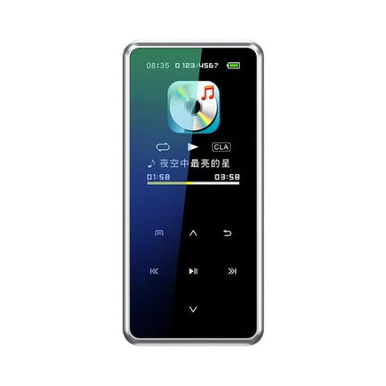 Portable Bluetooth Player for Music, Radio, and Video Playback — compact touchscreen MP3 player for commuters and outdoor use