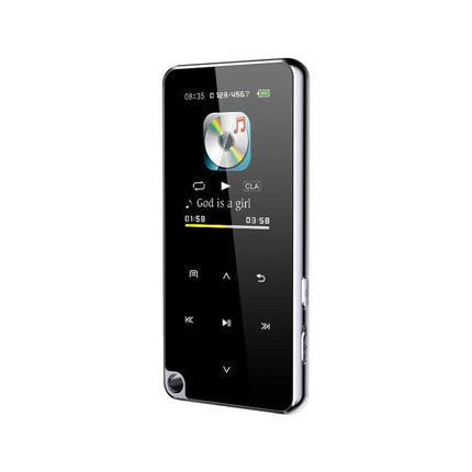 Portable Bluetooth MP3 Player for Music and Daily Entertainment - compact black MP3 player for travel, study, and audio recording