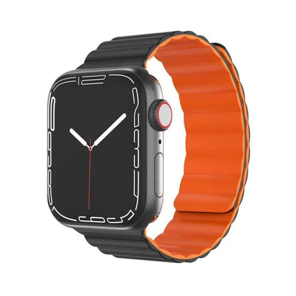 Mutural Moran Silicone Magnetic Apple Watch Strap 38-45mm