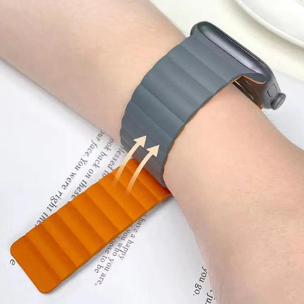Mutural Moran Silicone Magnetic Apple Watch Strap 38-45mm