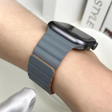 Mutural Moran Silicone Magnetic Apple Watch Strap 38-45mm