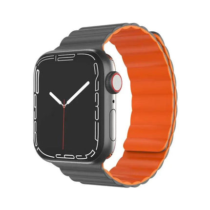 Mutural Moran Silicone Magnetic Apple Watch Strap 38-45mm