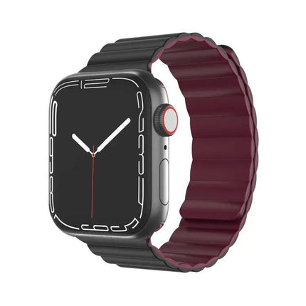 Mutural Moran Silicone Magnetic Apple Watch Strap 38-45mm