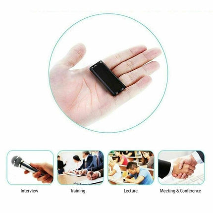 X2 Voice Recorder for Everyday Notes and Meetings compact handheld recorder shown in palm for interviews meetings and lectures