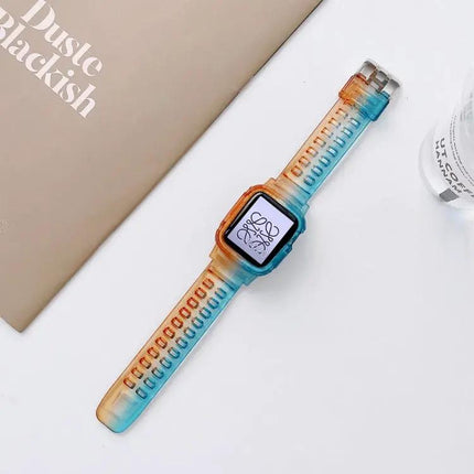 Jelly Gradient TPU Transparent Strap For Apple Watch 38-45mm
