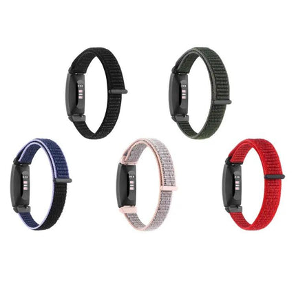 Fitbit Inspire 2 Nylon Loop Strap Replacement Band Black
