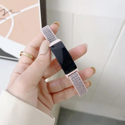 Nylon Loop Replacement Strap For Fitbit Luxe Adjustable