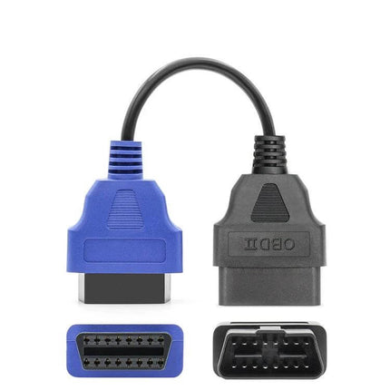OBD ECU Scan Adapter Cable Bundle with Six Color Options for Fiat - blue-to-black Fiat OBDII diagnostic adapter cable