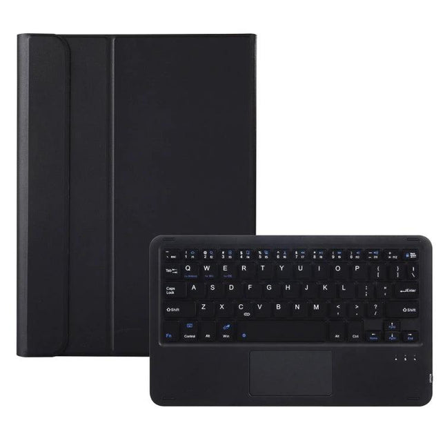 Leather Protective Case with Bluetooth Keyboard for Samsung Galaxy Tab A8 2021 - black separable keyboard and protective folio case