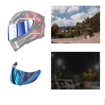 Motorcycle Helmet Visor Anti UV Shield For Everyday Riding - anti-fog, anti-scratch reflective visor for day and night commuting