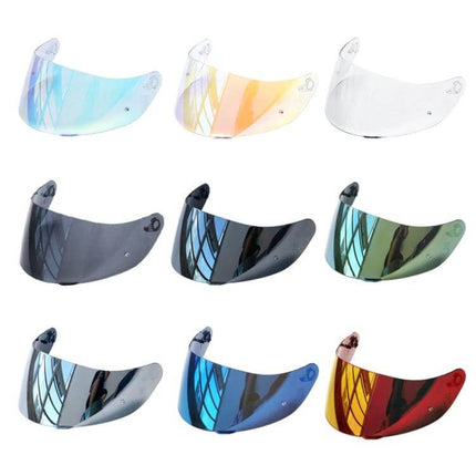 Motorcycle Helmet Visor Anti UV Shield For Everyday Riding - assorted anti-fog, anti-scratch mirrored visors for helmets