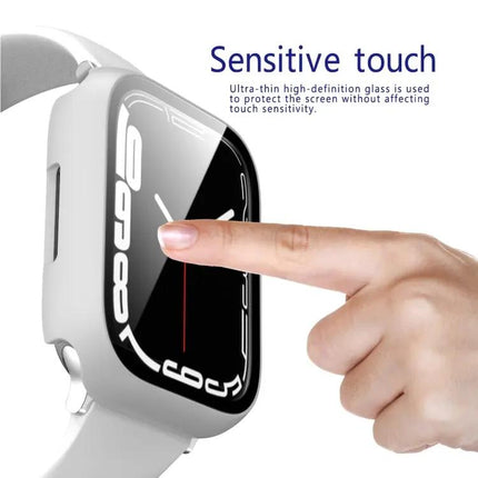 Apple Watch 41mm 45mm Case With Tempered Glass Protector