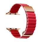 7 41mm / 6&SE&5&4 40mm / 3&2&1 38mm / Rose Gold Buckle Red