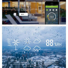 Smart WiFi HVAC Thermostat with Mobile Control and Voice Activation for EU Standard