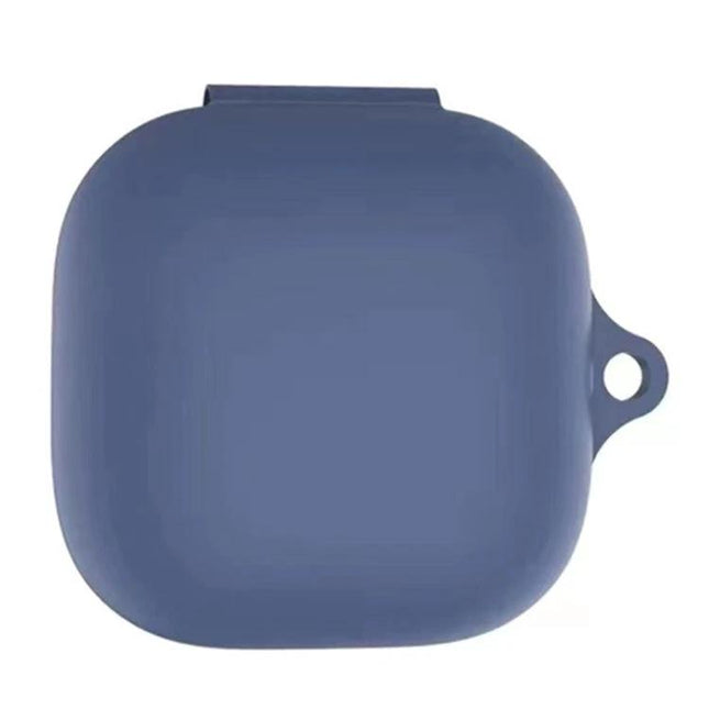 Keep Earphones Safe with Silicone Case and Hook for Daily Use - Blue silicone protective case with 360-degree coverage and hook for travel