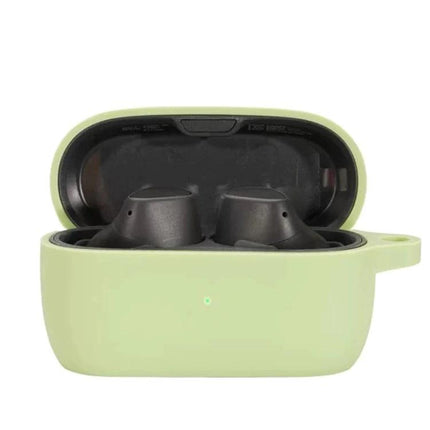 Silicone Protective Case for Everyday Earphone Safeguarding in light green snug-fit 360-degree protection for standard earbuds