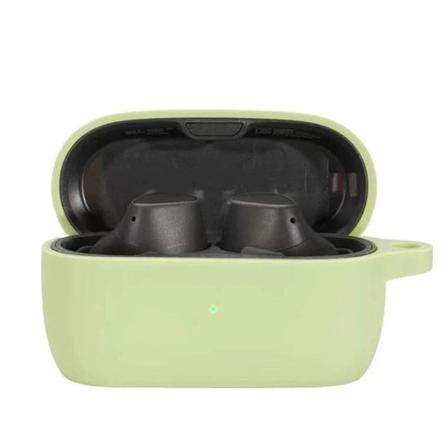 Silicone Protective Case for Everyday Earphone Safeguarding in light green snug-fit 360-degree protection for standard earbuds