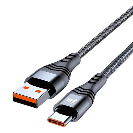 Essential USB to Type-C Cable for Daily Device Charging braided compact cable for desk and travel use