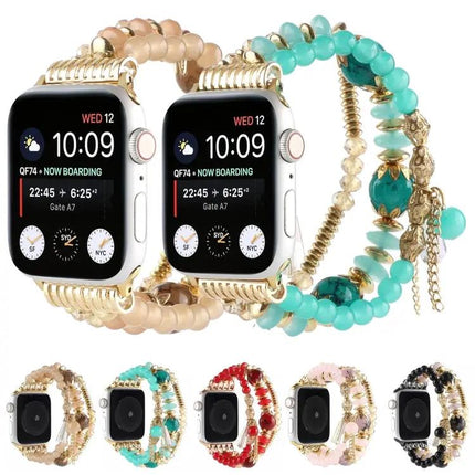 Pearl Steel Strap Watch Band For Apple Watch 38–45mm