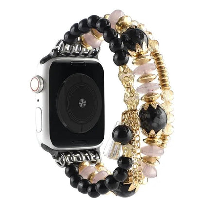 Pearl Steel Strap Watch Band For Apple Watch 38–45mm