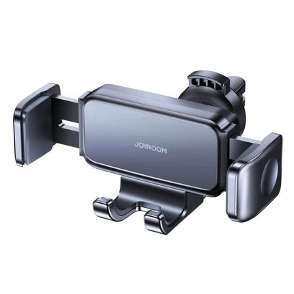 Joyroom Air Vent Car Phone Holder With Telescopic Arm mounted in vent, adjustable feet and thick silicone pads for stable hands-free navigation and calls