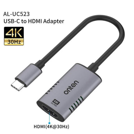Amalink USB-C to HDMI Adapter for Easy Device Connections - compact 4K@30Hz USB-C to HDMI dongle for laptops, tablets, monitors and TVs