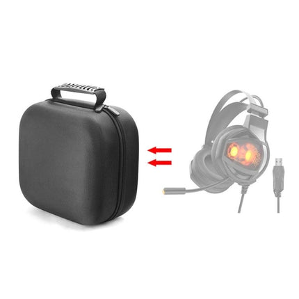 Protective Bag for Headsets in Everyday Travel Scenarios – compact hard-shell carry case with handle protects gaming headset from drops, dirt, and scratches