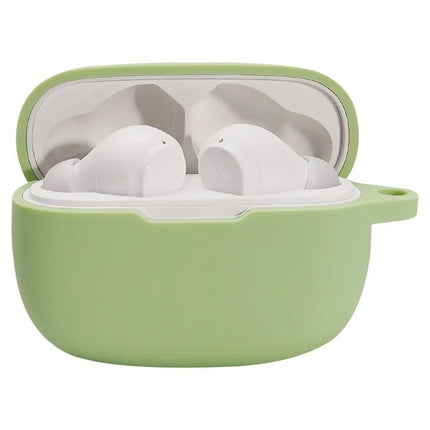 Protect Your JBL Earphones During Daily Commutes With This Silicone Case - light green silicone protective earphone case for commuting