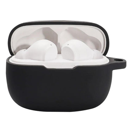 Protect Your JBL Earphones During Daily Commutes With This Silicone Case - black silicone protective case for JBL earphones in open charging case