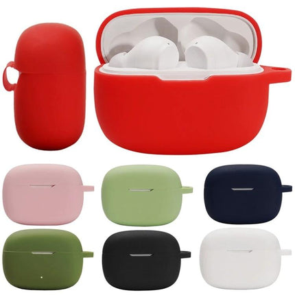 Protect Your JBL Earphones During Daily Commutes With This Silicone Case - red silicone protective case for JBL earphones, 360° coverage, pocket-safe