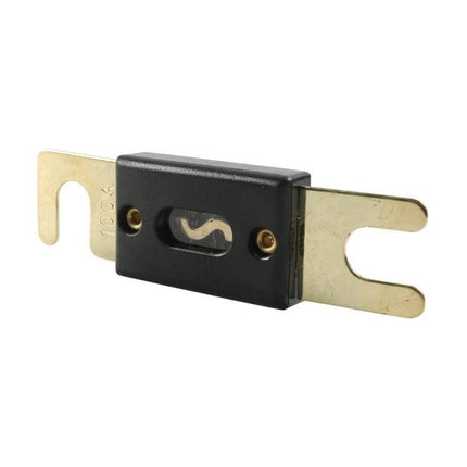 Gold-Plated ANL Fuse For Car Audio Systems, Everyday Use - 100A gold-plated contacts with Bakelite body for amplifiers and subwoofers