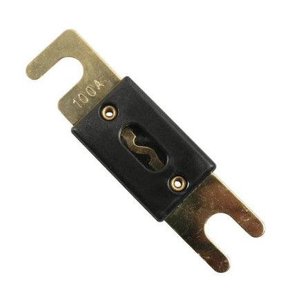 Gold-Plated ANL Fuse For Car Audio Systems, Everyday Use - 100A gold-plated contacts with Bakelite body for amplifiers, subs, cars and boats