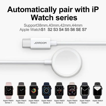 Joyroom USB-C Magnetic 8-Pin Cable For Apple Watch 1-7