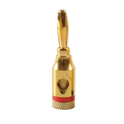 Car Banana Head Audio Plug 4mm For Car Audio Systems gold-plated zinc alloy banana plug for speaker connections, solder-free secure fit