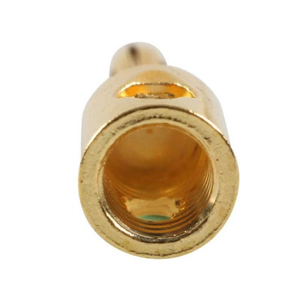 Car Banana Head Audio Plug 4mm For Car Audio Systems gold-plated zinc alloy male banana connector, corrosion-resistant, solder-free speaker repair