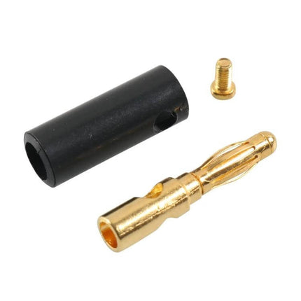 Car 4mm Banana Plug Gold Plated for Car Audio Systems – gold-plated solder-free banana plug with ABS sleeve and screw for secure speaker wire connection