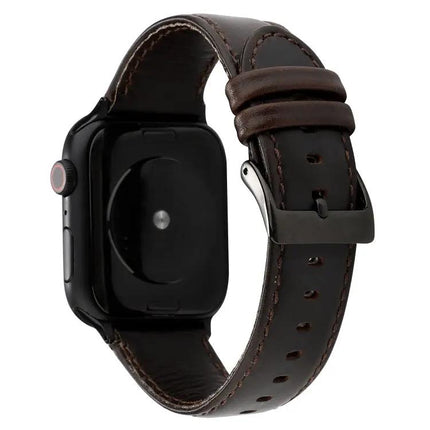 Crazy Horse Oil Wax Leather Strap Apple Watch Series 5
