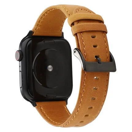Crazy Horse Oil Wax Leather Strap Apple Watch Series 5