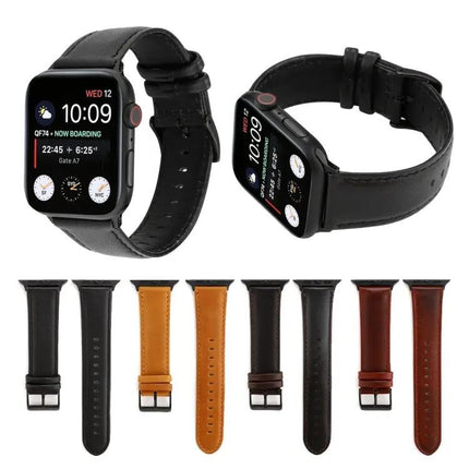 Crazy Horse Oil Wax Leather Strap Apple Watch Series 5