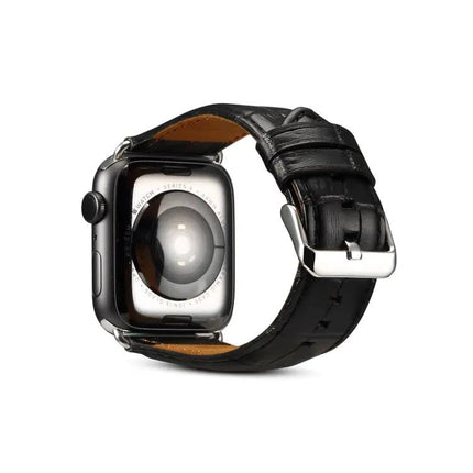 Cowhide Crocodile Texture Strap For Apple Watch Series