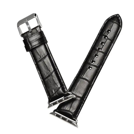 Cowhide Crocodile Texture Strap For Apple Watch Series
