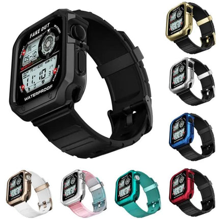 Silicone Watch Band And Case Set Apple Watch 41mm 45mm