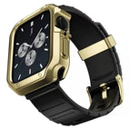 For Apple Watch Series 9 / 8 / 7 45mm / Black Gold