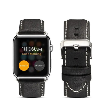 Genuine Leather Watch Band Compatible Apple Watch Series 5