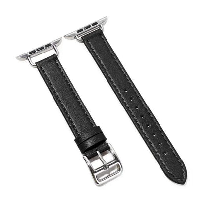 14mm Cowhide Leather Band Adjustable For Apple Watch 38-45mm