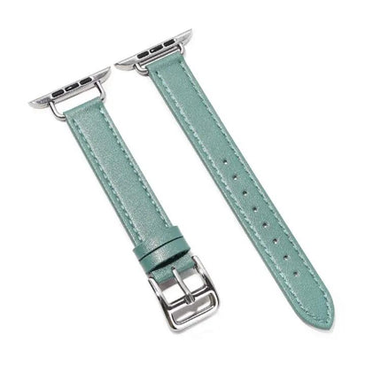 14mm Cowhide Leather Band Adjustable For Apple Watch 38-45mm