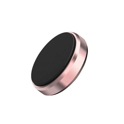 A8 Car Magnetic Phone Holder With Strong Adhesive Mounting - rose gold zinc alloy compact dashboard mount
